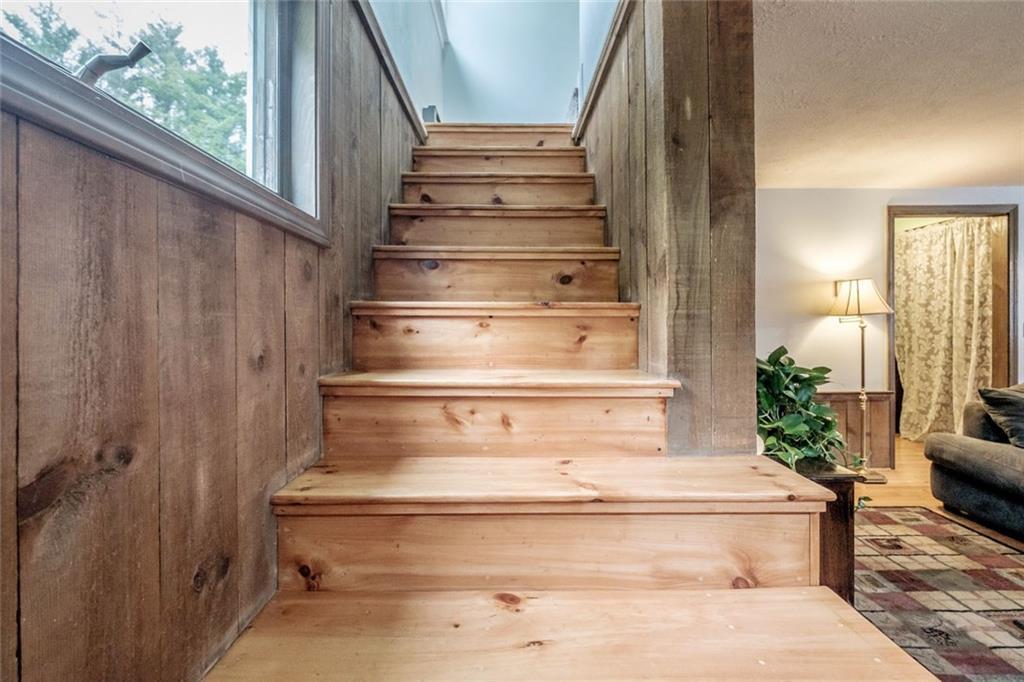 100 Sanborn Road Fryeburg, ME 04037 - Photo 21 of 35 Stairway to upper level