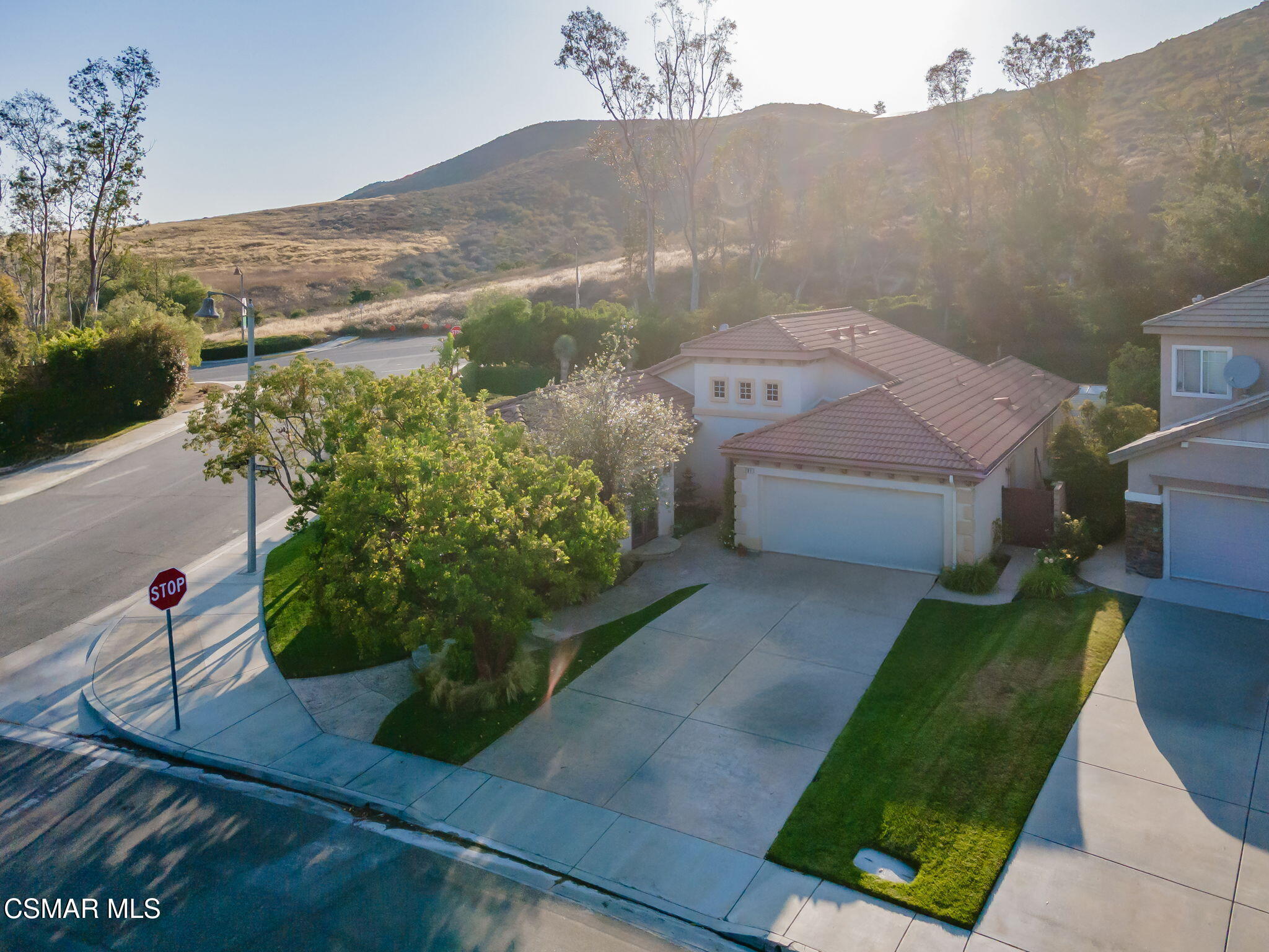 791 Eisenhower Way Simi Valley, CA 93065 - Photo 56 of 59 an aerial view of a house with a yard
