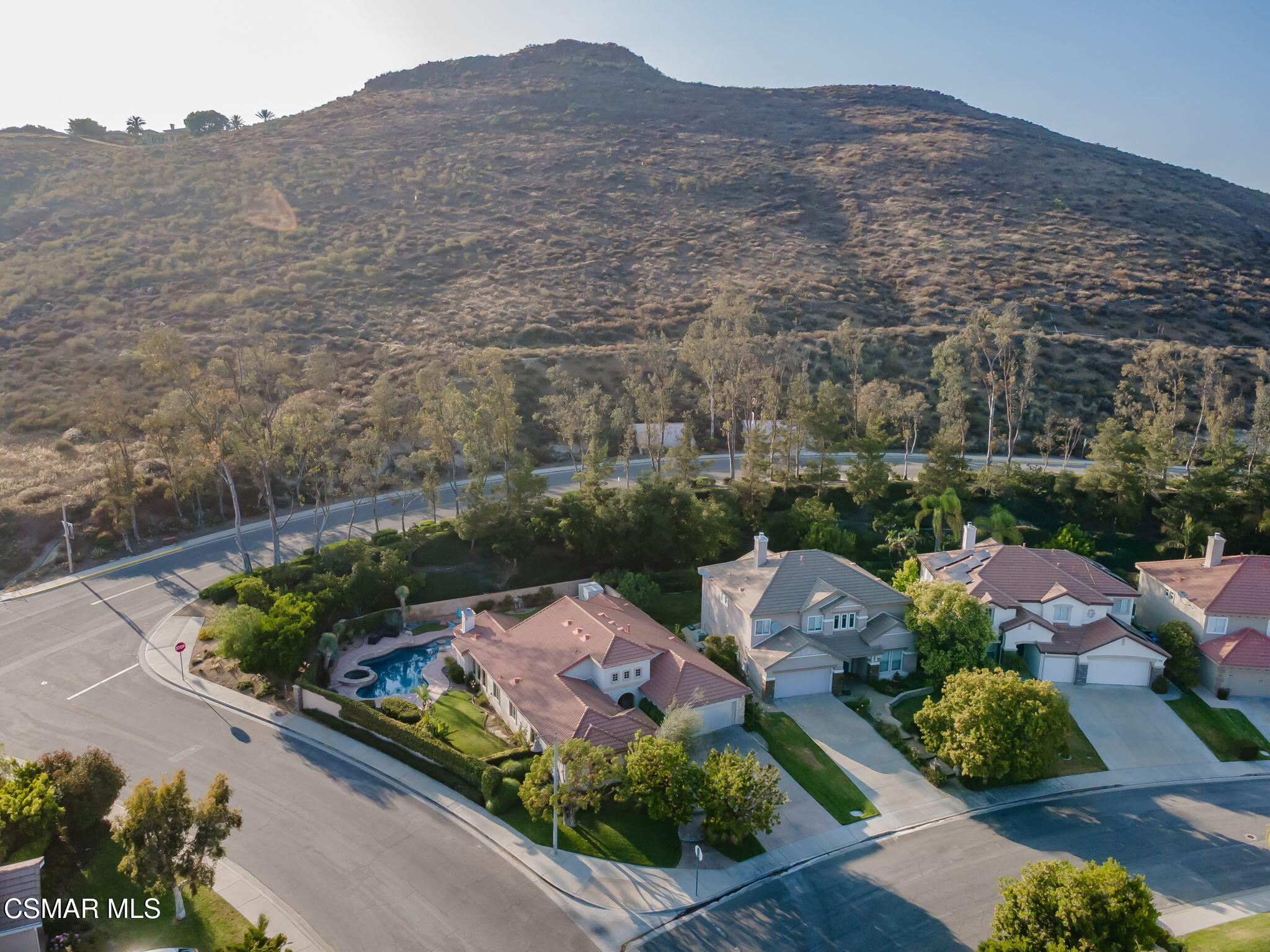 791 Eisenhower Way Simi Valley, CA 93065 - Photo 59 of 59 an aerial view of a house with a garden