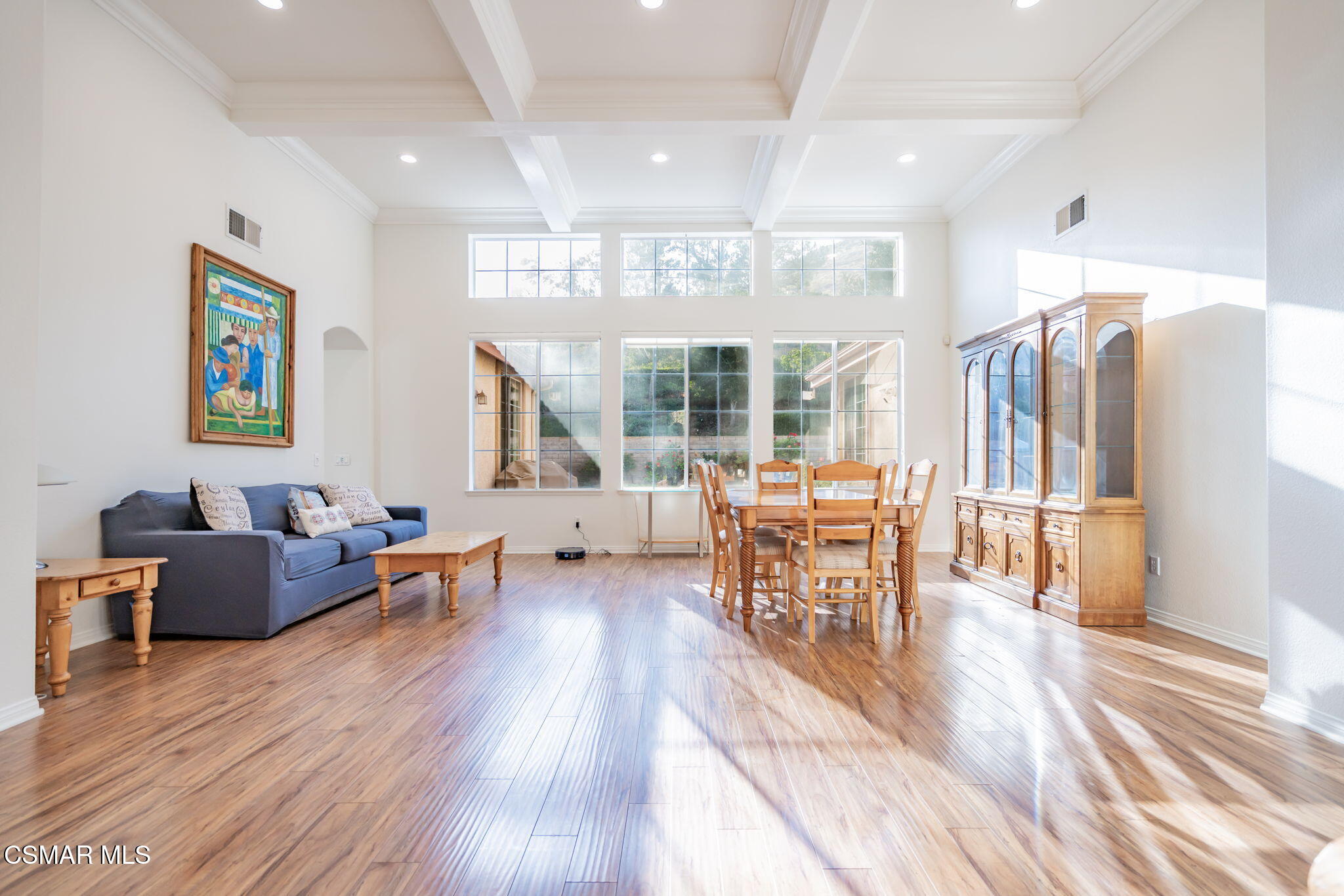 791 Eisenhower Way Simi Valley, CA 93065 - Photo 9 of 59 a living room with furniture and a wooden floor