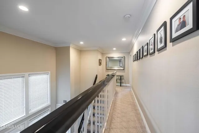 a bedroom with a bed and furniture