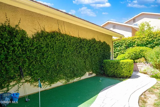 a outdoor view with a sitting space