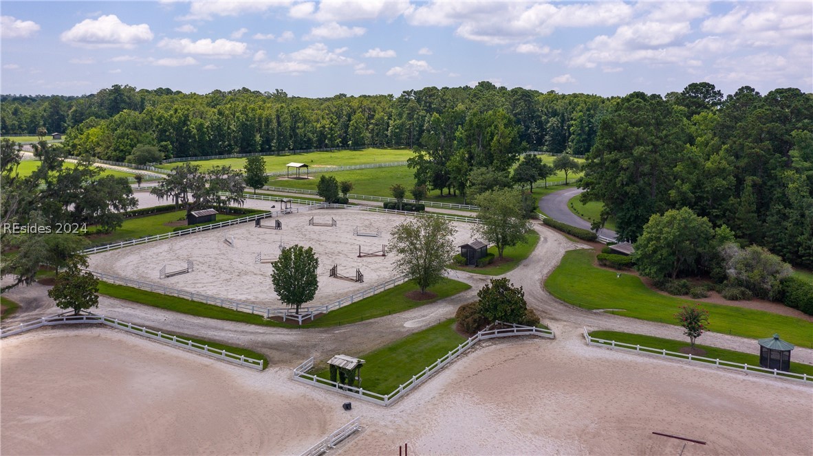 859 Bridle Path Boulevard Hardeeville, SC 29927 - Photo 13 of 40 Aerial view of the training rings at SCAD's world class equestrian facility in Telfair Plantation.