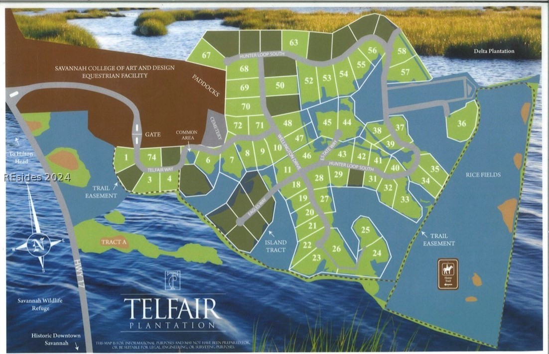 859 Bridle Path Boulevard Hardeeville, SC 29927 - Photo 4 of 40 Map of Telfair Plantation.