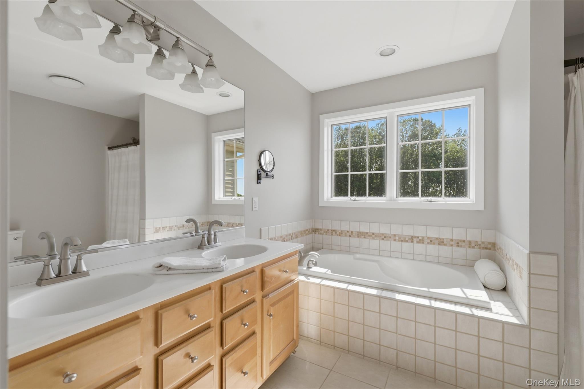 233 Devon Farms Road Stormville, NY 12582 - Photo 28 of 48 a bathroom with a tub sink and mirror