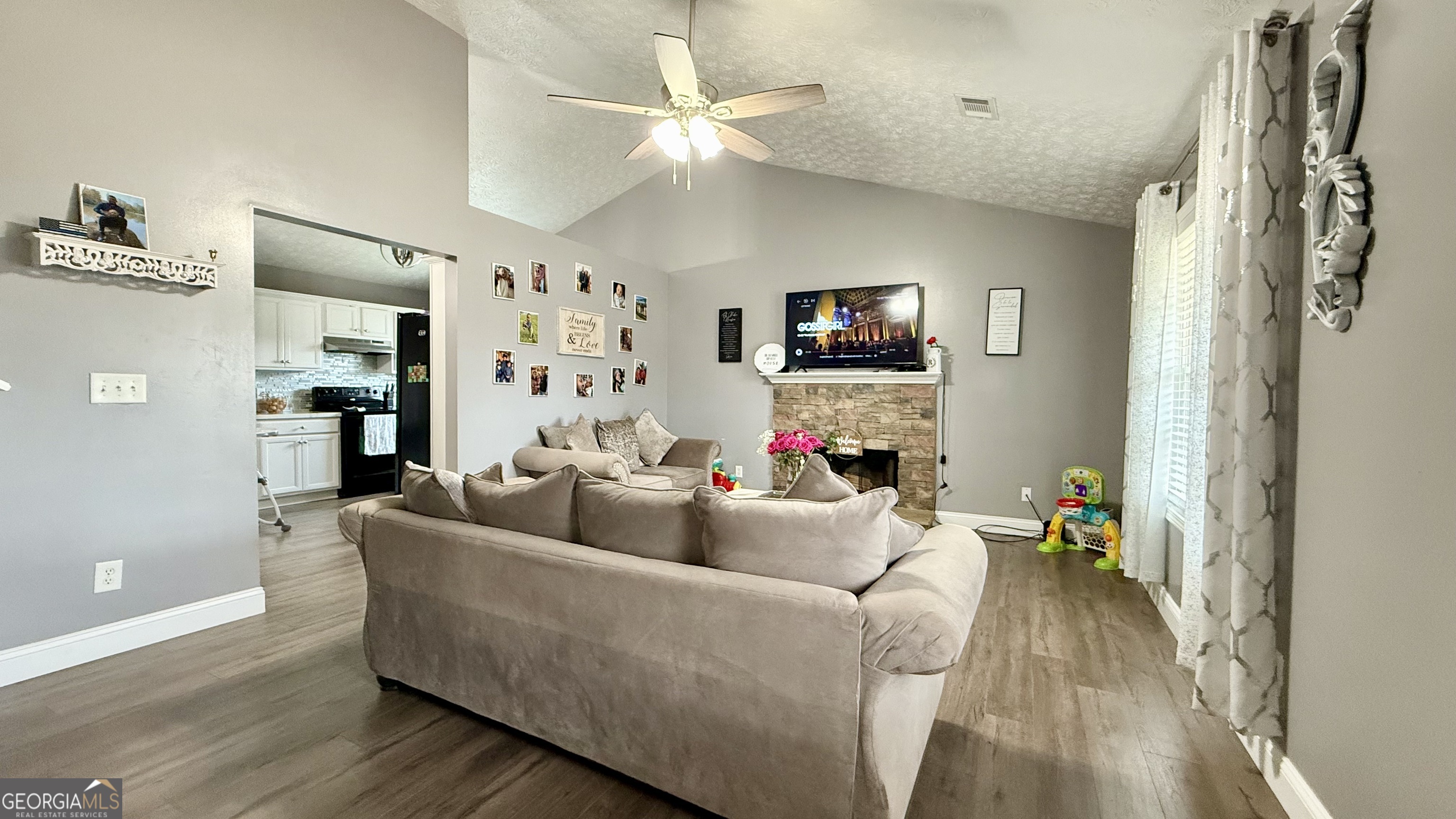110 Waterloo Drive Mount Airy, GA 30563 - Photo 4 of 24 a living room with furniture and a flat screen tv