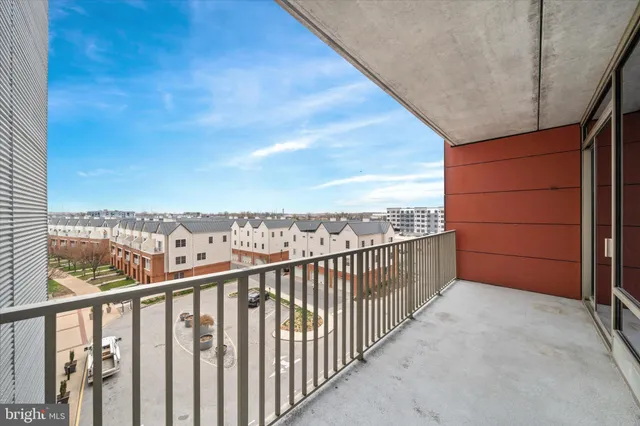 a view of balcony with city view