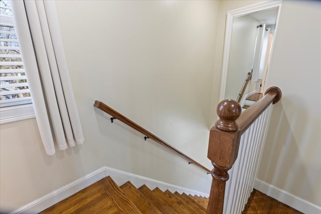 19 Warren Avenue Saugus, MA 01906 - Photo 12 of 33 a view of staircase with wooden floor