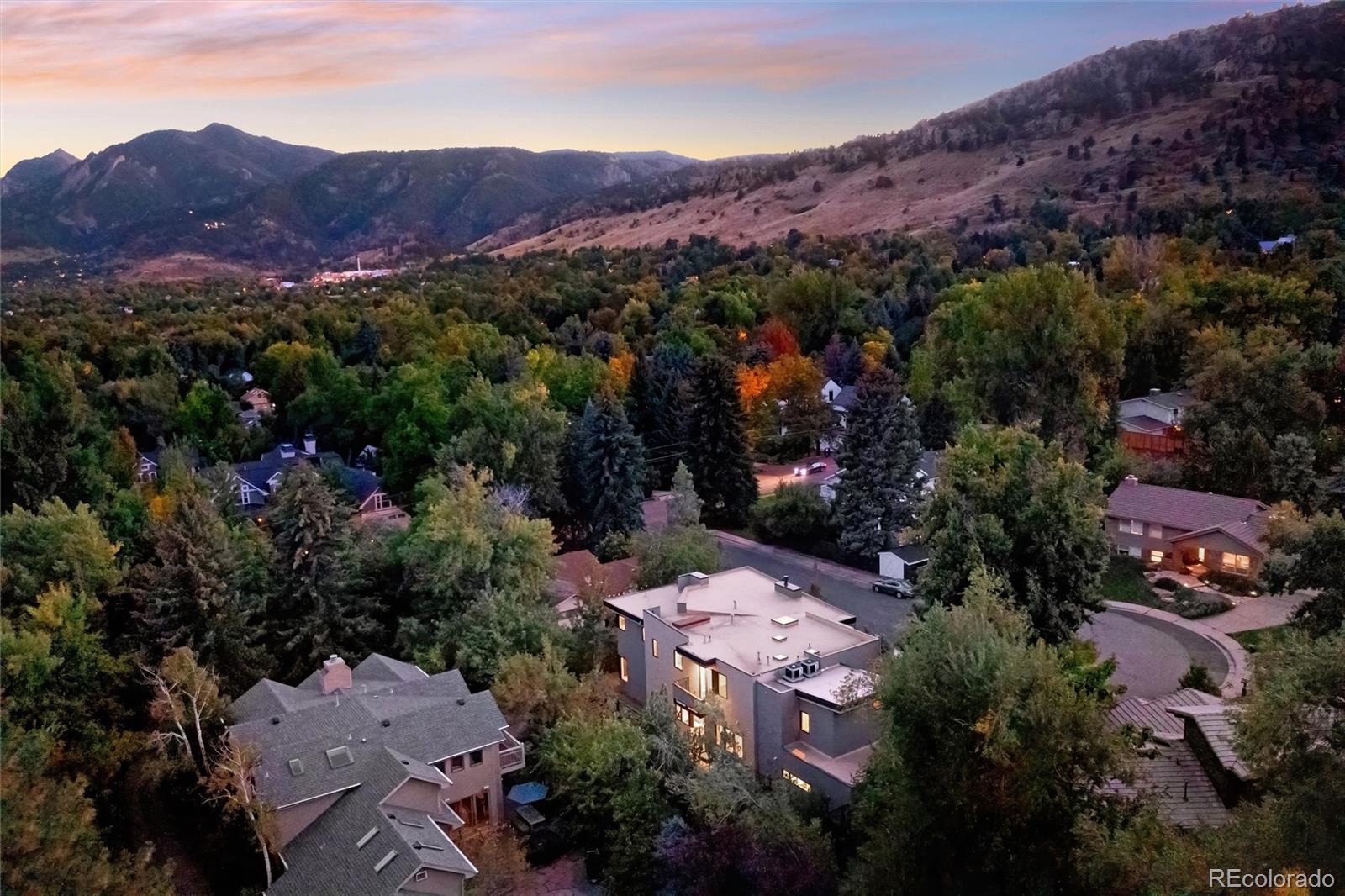 755 Jonquil Place Boulder, CO 80304 - Photo 40 of 40 an aerial view of house with mountain view