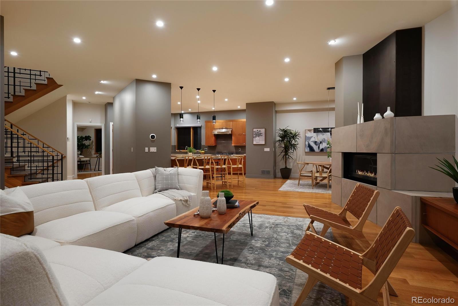 755 Jonquil Place Boulder, CO 80304 - Photo 9 of 40 a living room with furniture and kitchen view