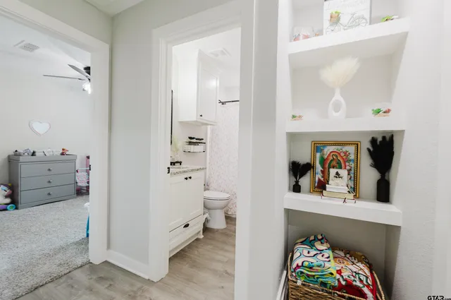 a children room with toys