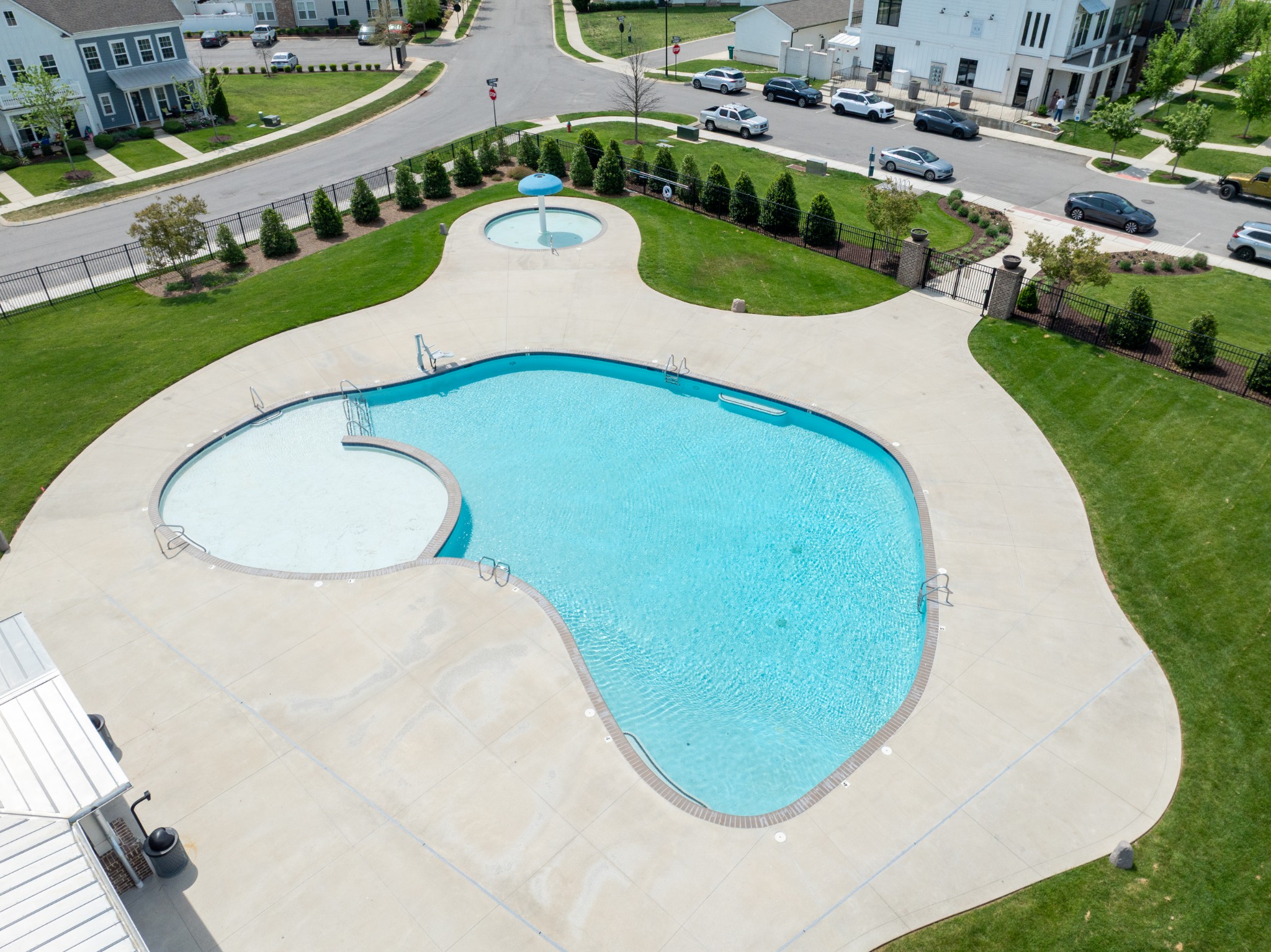 194 Phillips Bend Spring Hill Spring Hill, TN 37174 - Photo 66 of 70 an aerial view of a swimming pool and outdoor space
