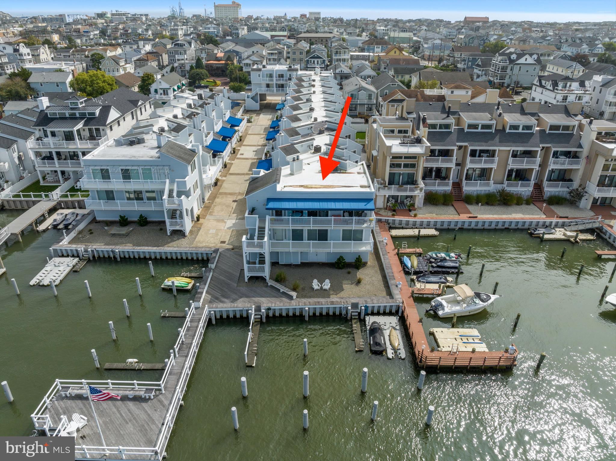 1128 Bay Avenue, Unit 14 Ocean City, NJ 08226 - Photo 1 of 57 an aerial view of a house with a lake view