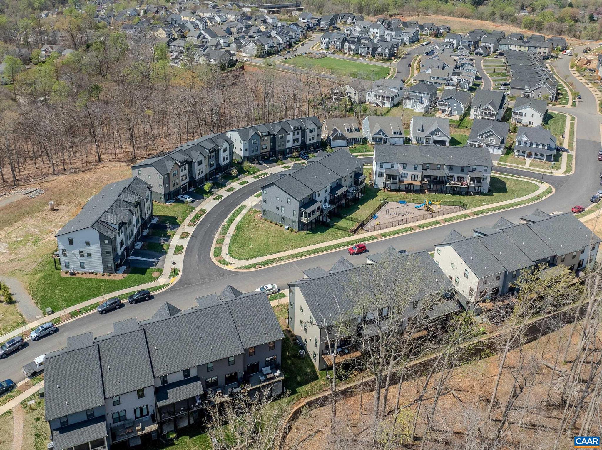 1816 Fowler Street Charlottesville, VA 22901 - Photo 3 of 51 an aerial view of a house with a yard and lake view