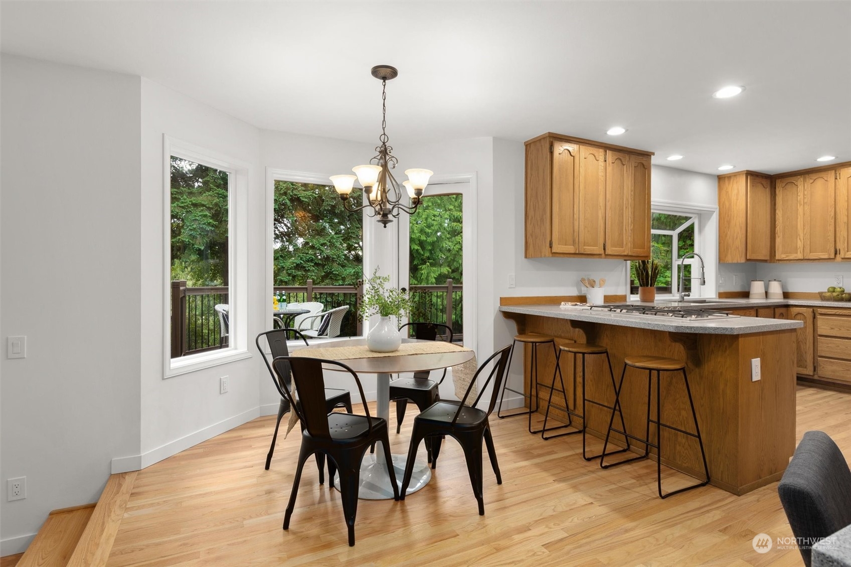 3014 184th Place Southeast Bothell, WA 98012 - Photo 16 of 36 a view of a dining room with furniture window and outside view