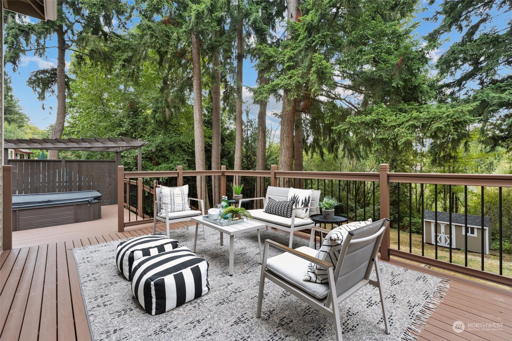 3014 184th Place Southeast Bothell, WA 98012 - Photo 23 of 36 a view of a patio with two chairs and a table