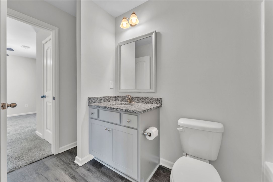 208 Samuel Street Pendleton, SC 29670 - Photo 22 of 32 A well-appointed bathroom features a modern vanity and functional design.
