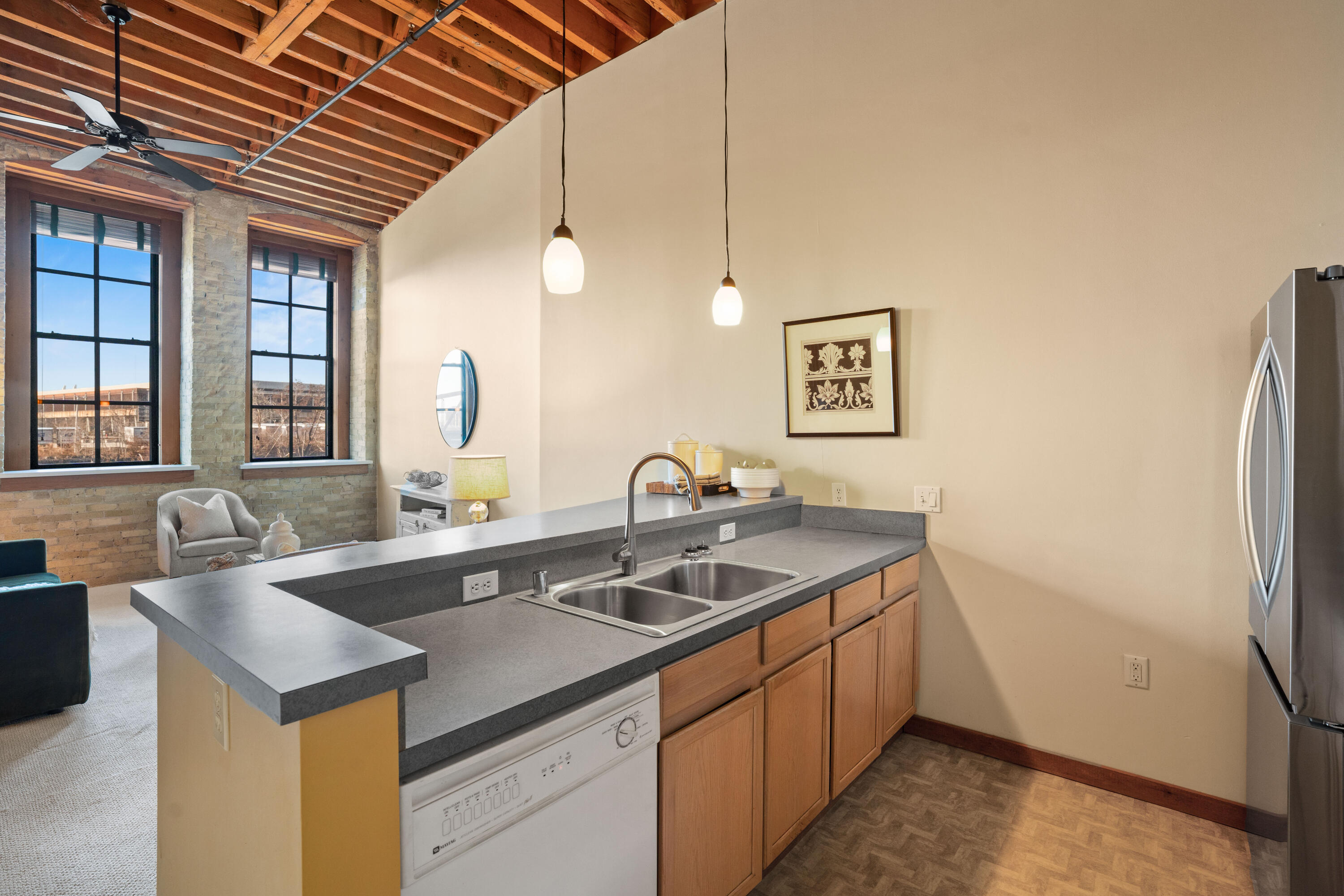 141 North Water Street, Unit 11 Milwaukee, WI 53202 - Photo 3 of 21 Kitchen Facing Living Room