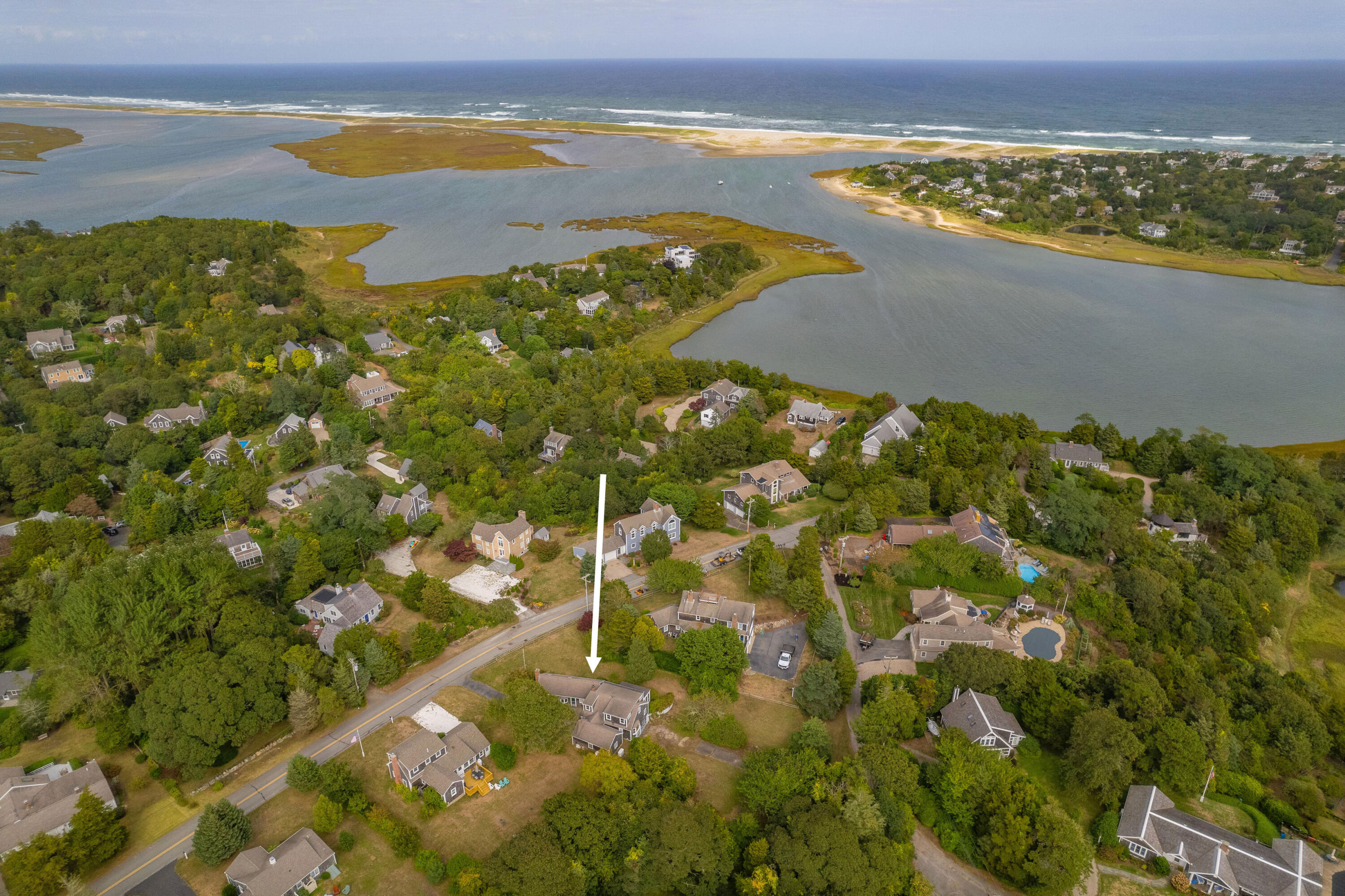 33 Mill Pond Road Orleans, MA 02653 - Photo 43 of 50 a view of city and ocean