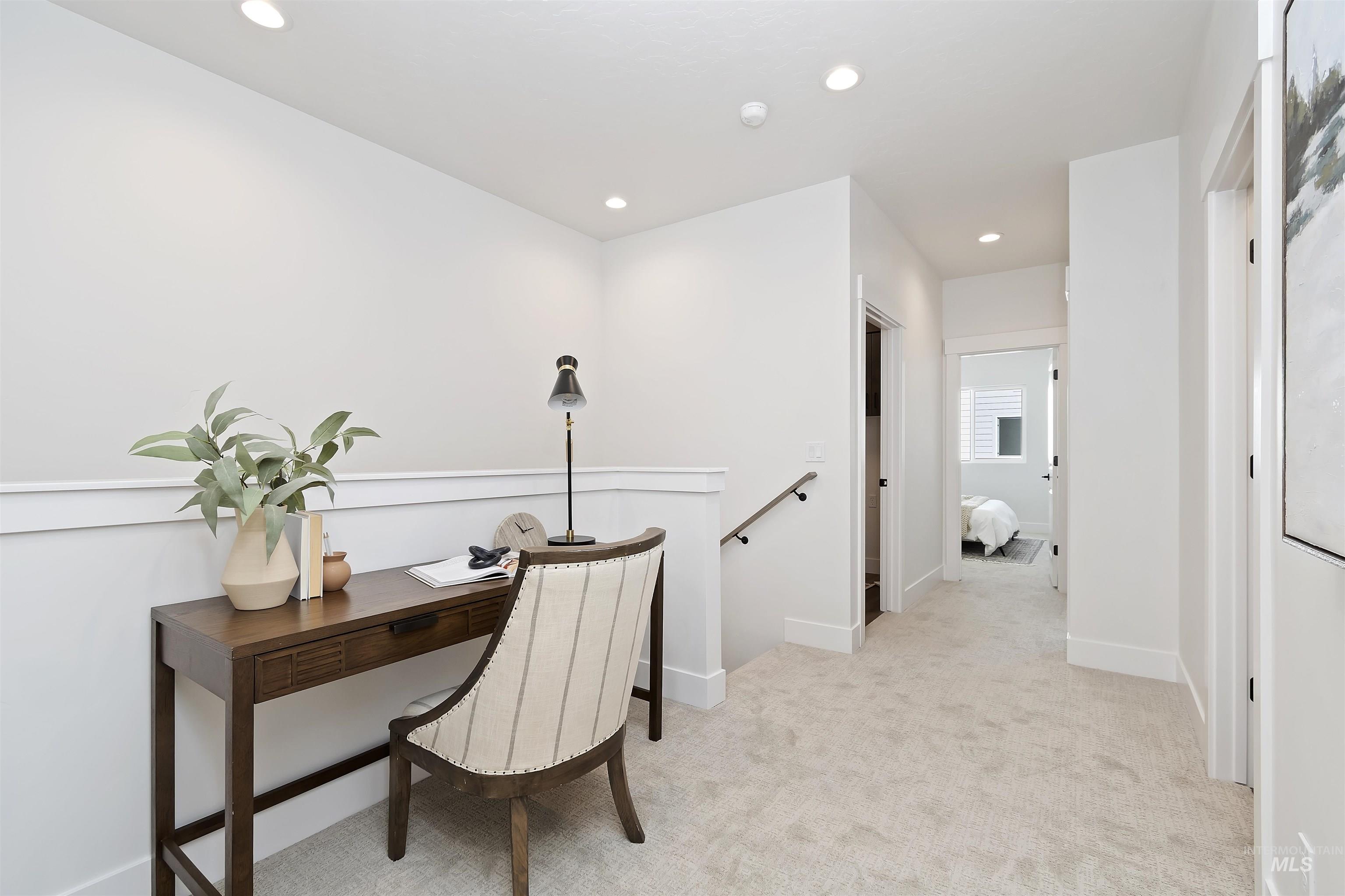 724 South Calhoun Lane Star, ID 83669 - Photo 23 of 44 Office space featuring light colored carpet and recessed lighting