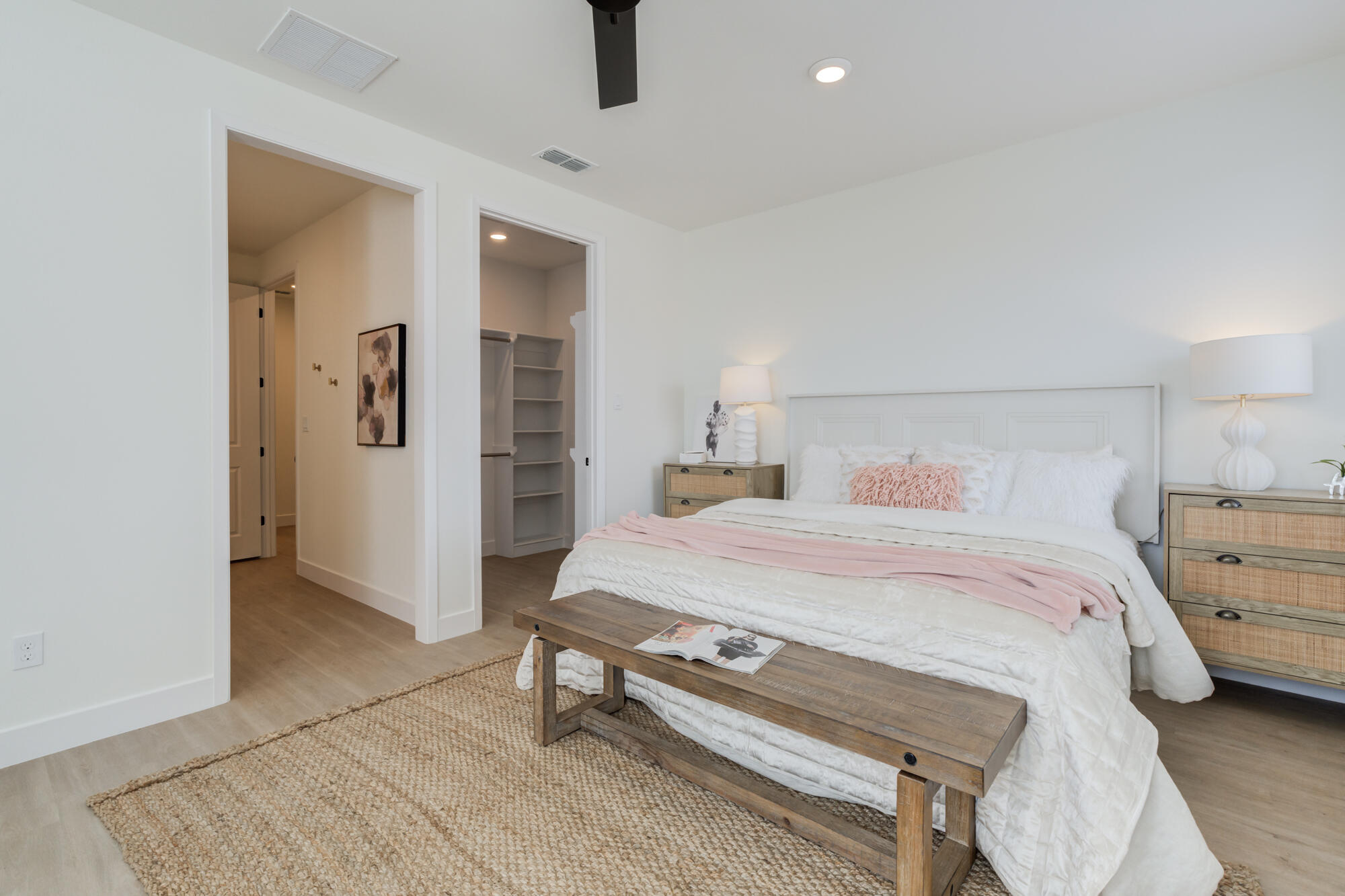 3606 144th Street Lubbock, TX 79423 - Photo 47 of 67 a bedroom with a bed and a table in it