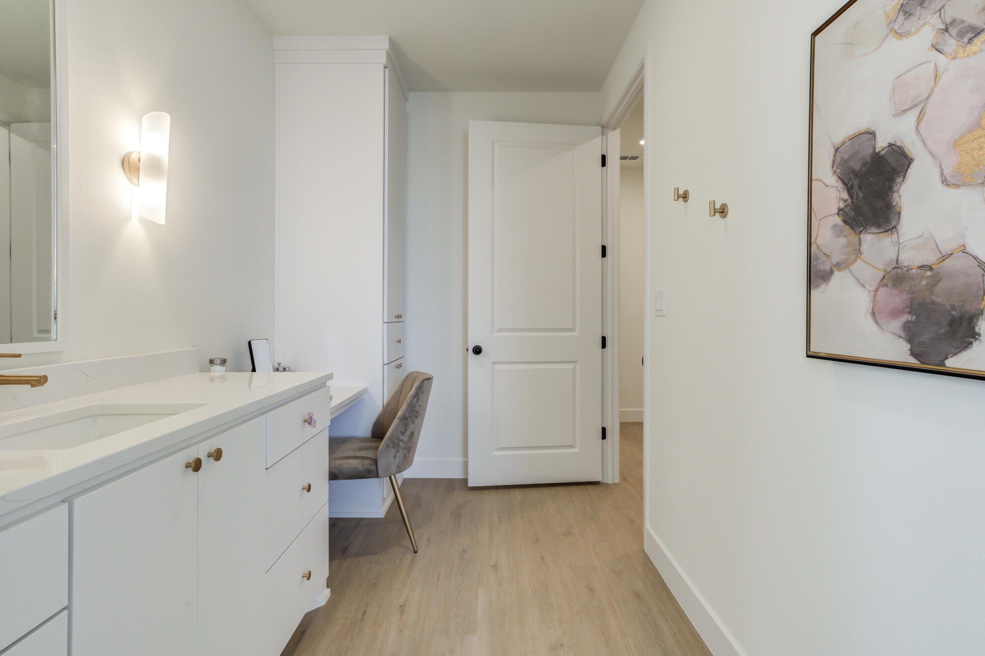 3606 144th Street Lubbock, TX 79423 - Photo 50 of 67 a view of a bathroom with a sink and mirror