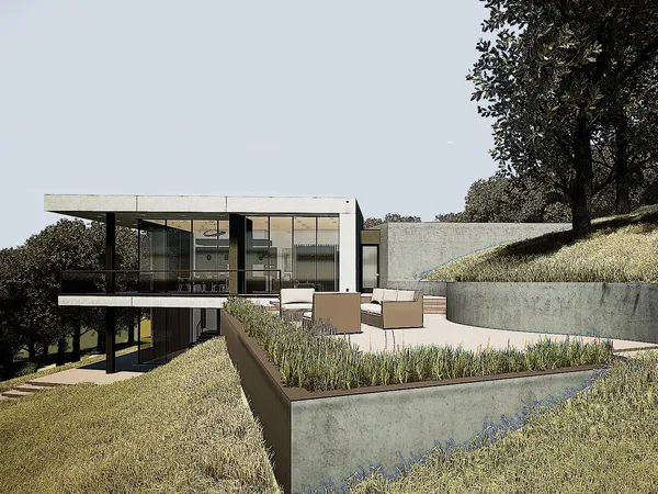 a view of house with outdoor space