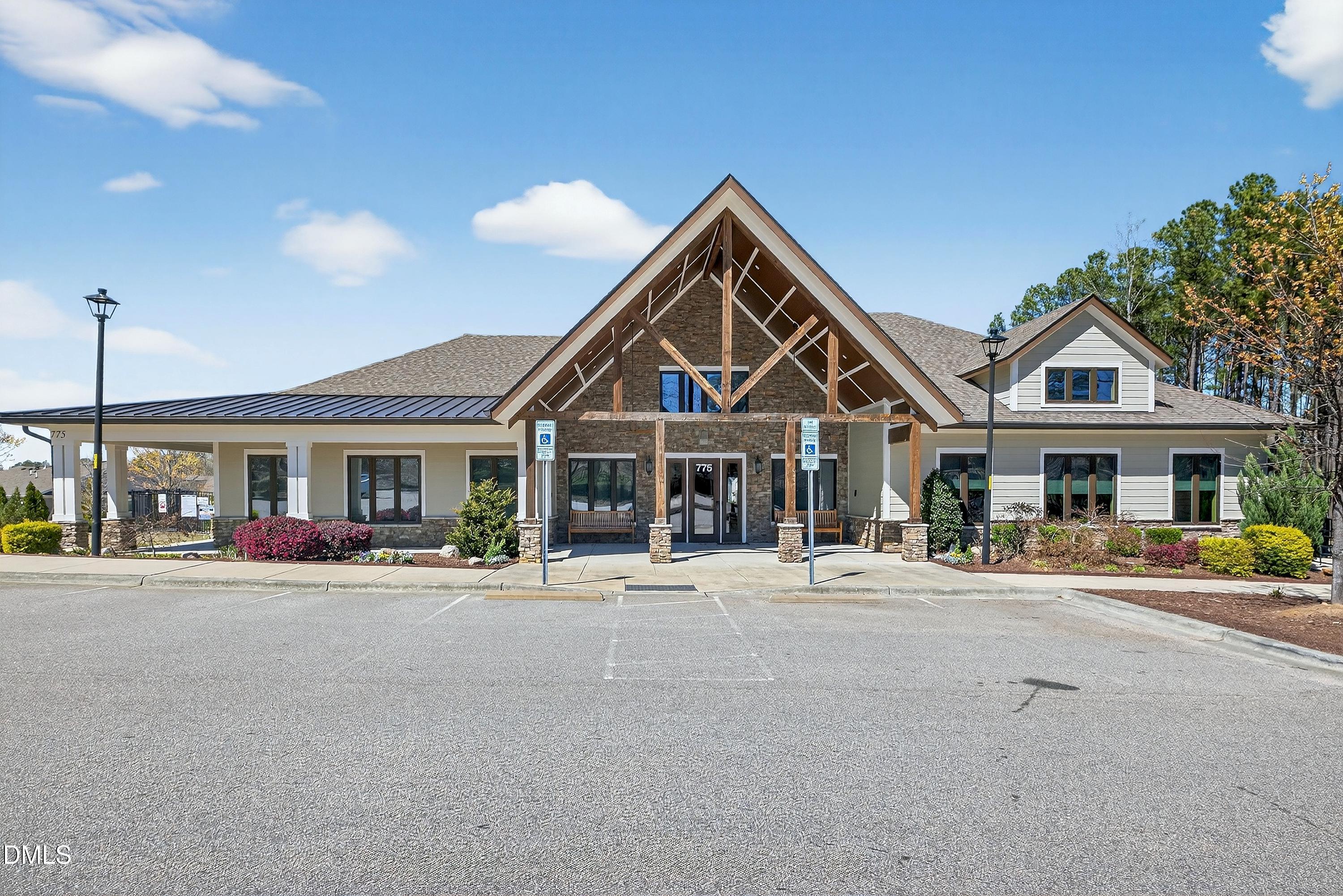 2512 Rambling Creek Road Apex, NC 27523 - Photo 58 of 64 Gorgeous Clubhouse in walking distance! Fitness Center, Billiards Room, Gathering Space, Kitchen