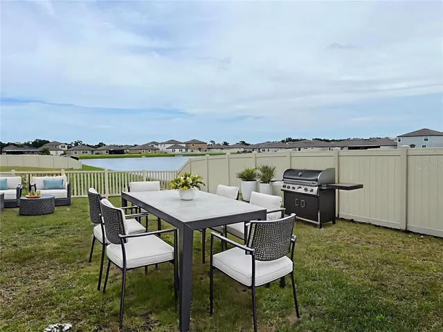 a view of a city with an ocean view