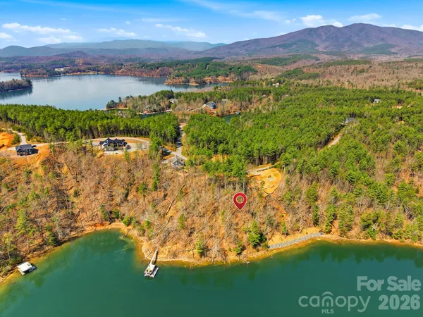 a view of lake with mountain