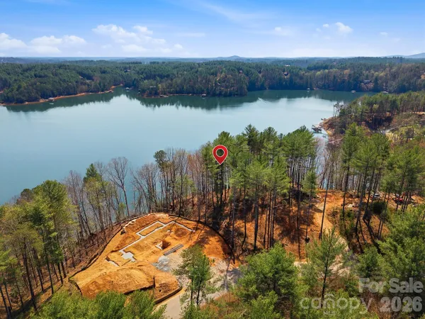 a view of a lake in a lake
