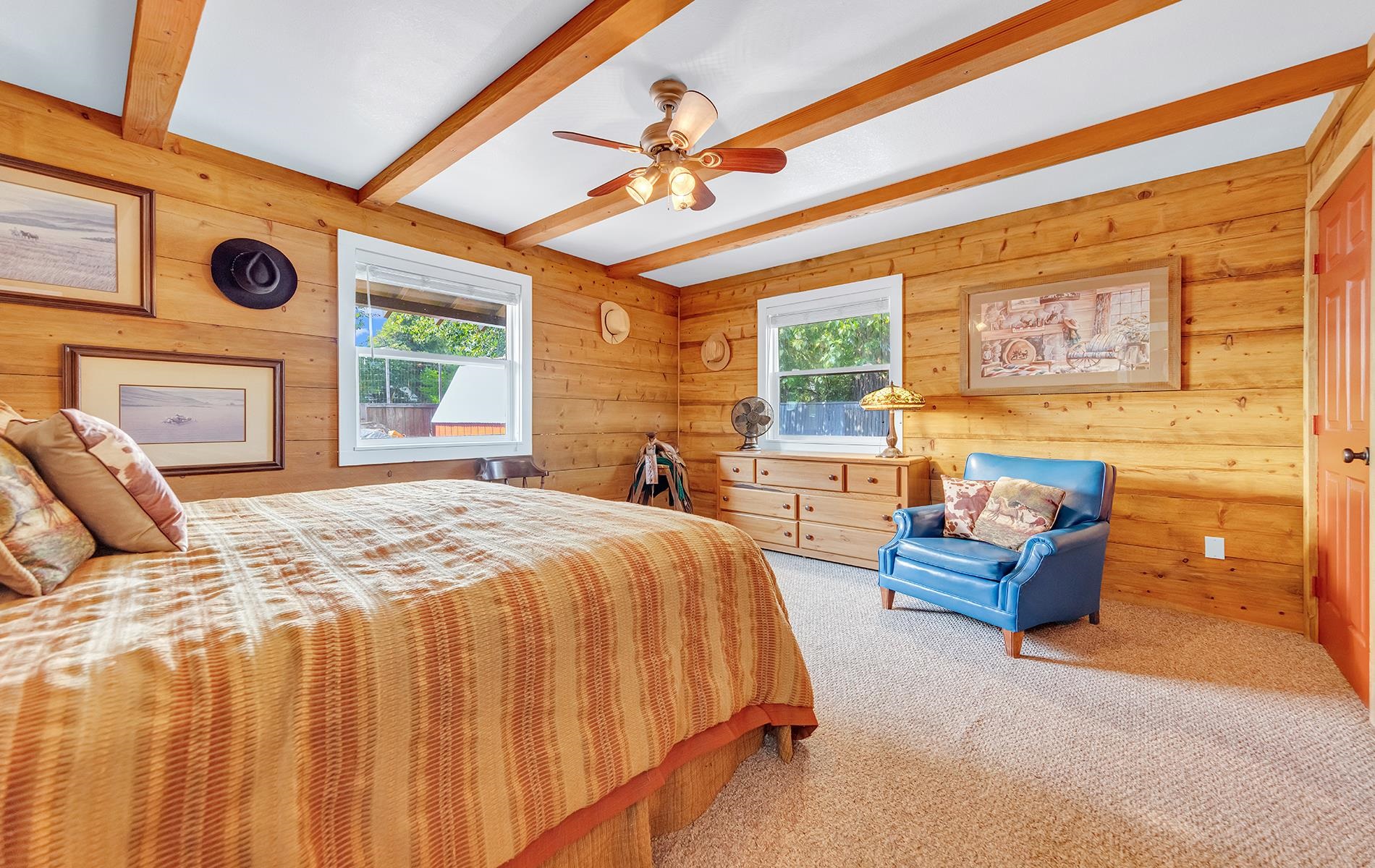 167 Stover Road Chester, CA 96020 - Photo 13 of 33 a bed sitting in a spacious bedroom next to a window