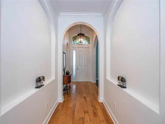 a view of a bathroom with tub