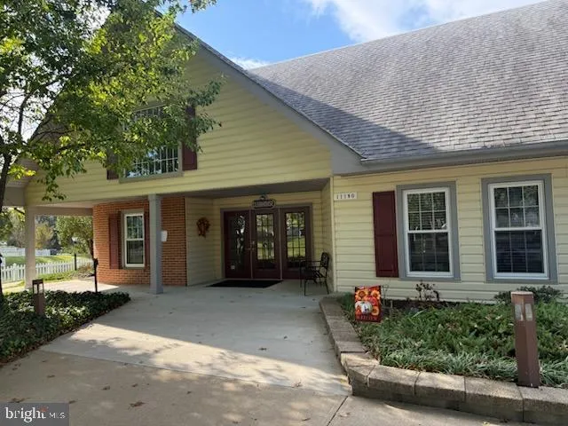 a view of a house with a patio