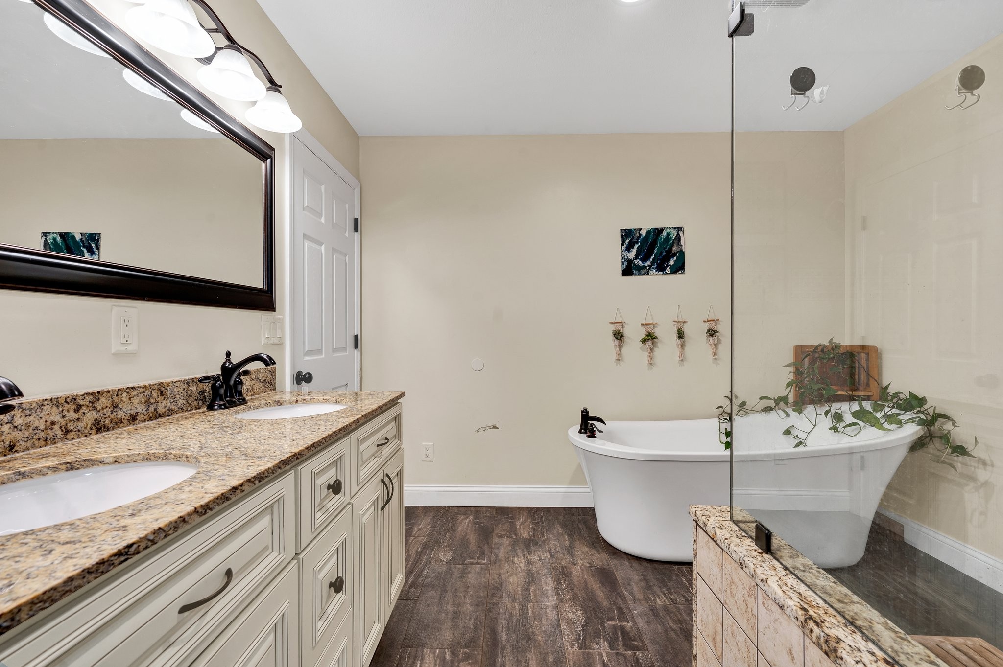 1600 Union Road Southeast Cleveland, TN 37323 - Photo 32 of 68 a bathroom with a granite countertop sink and a mirror