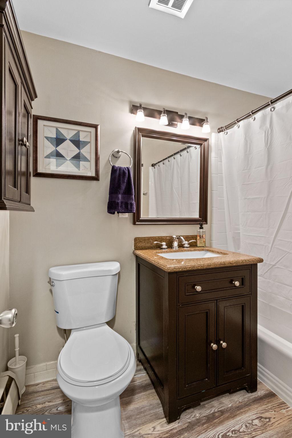 6700 Bulkley Road Lorton, VA 22079 - Photo 44 of 62 a view of bathroom with a toilet sink and mirror