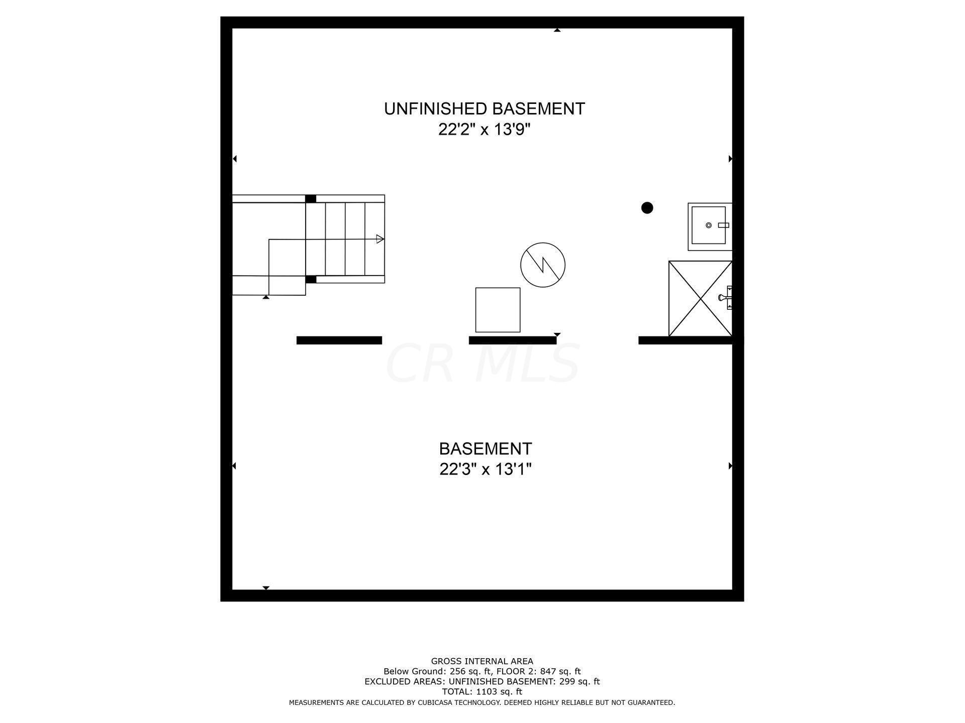 1631 Roxbury Road, Unit A2 Columbus, OH 43212 - Photo 38 of 38 Lower Level Floor Plan
