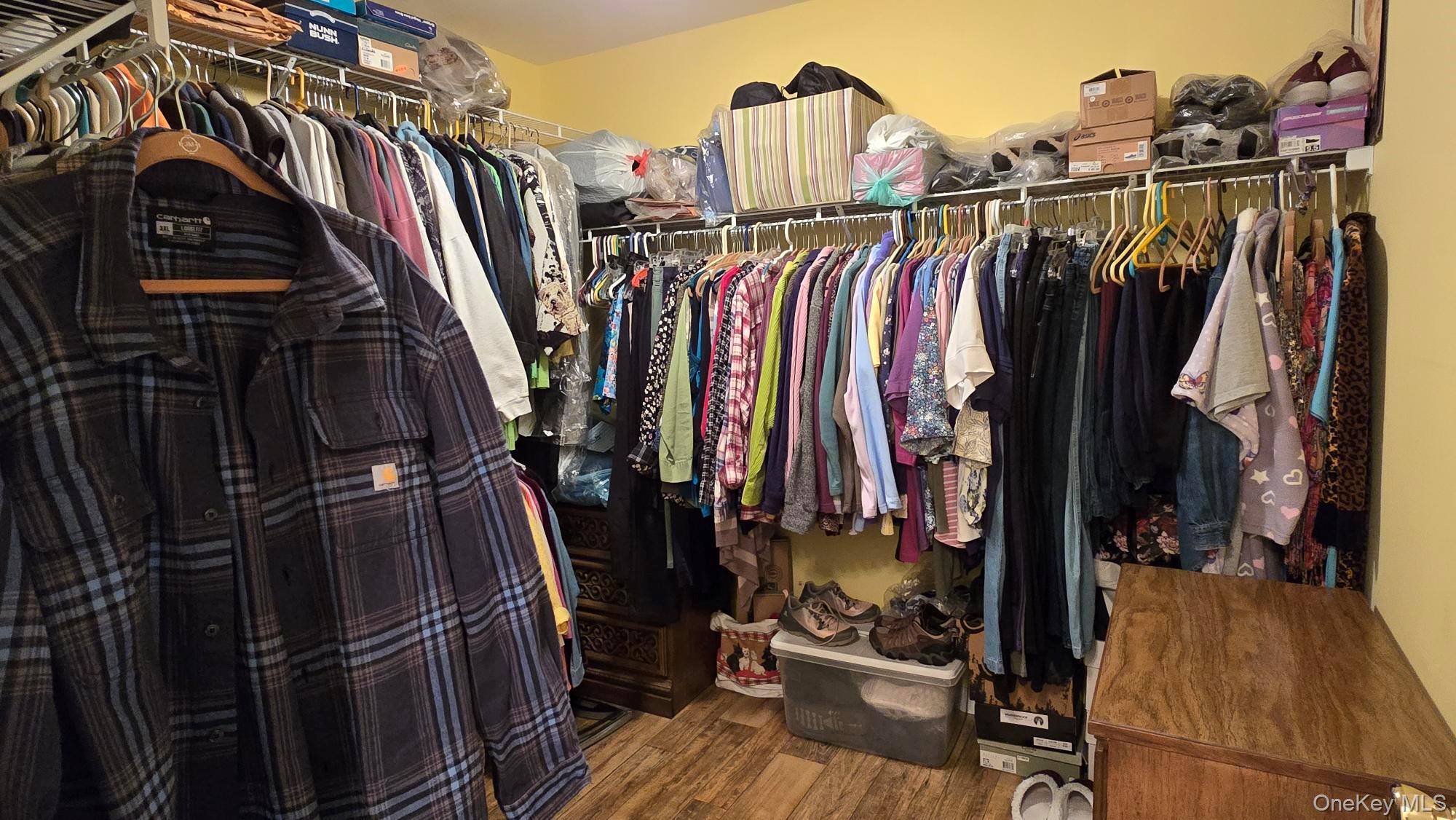 26 Valley Road Forestburgh, NY 12777 - Photo 28 of 33 a view of walk in closet with clothes and shoes