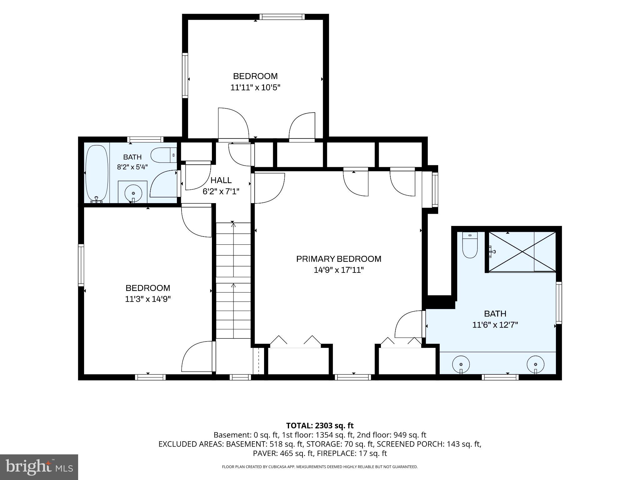 1013 Wellington Road Jenkintown, PA 19046 - Photo 52 of 54 2nd fl floorplan