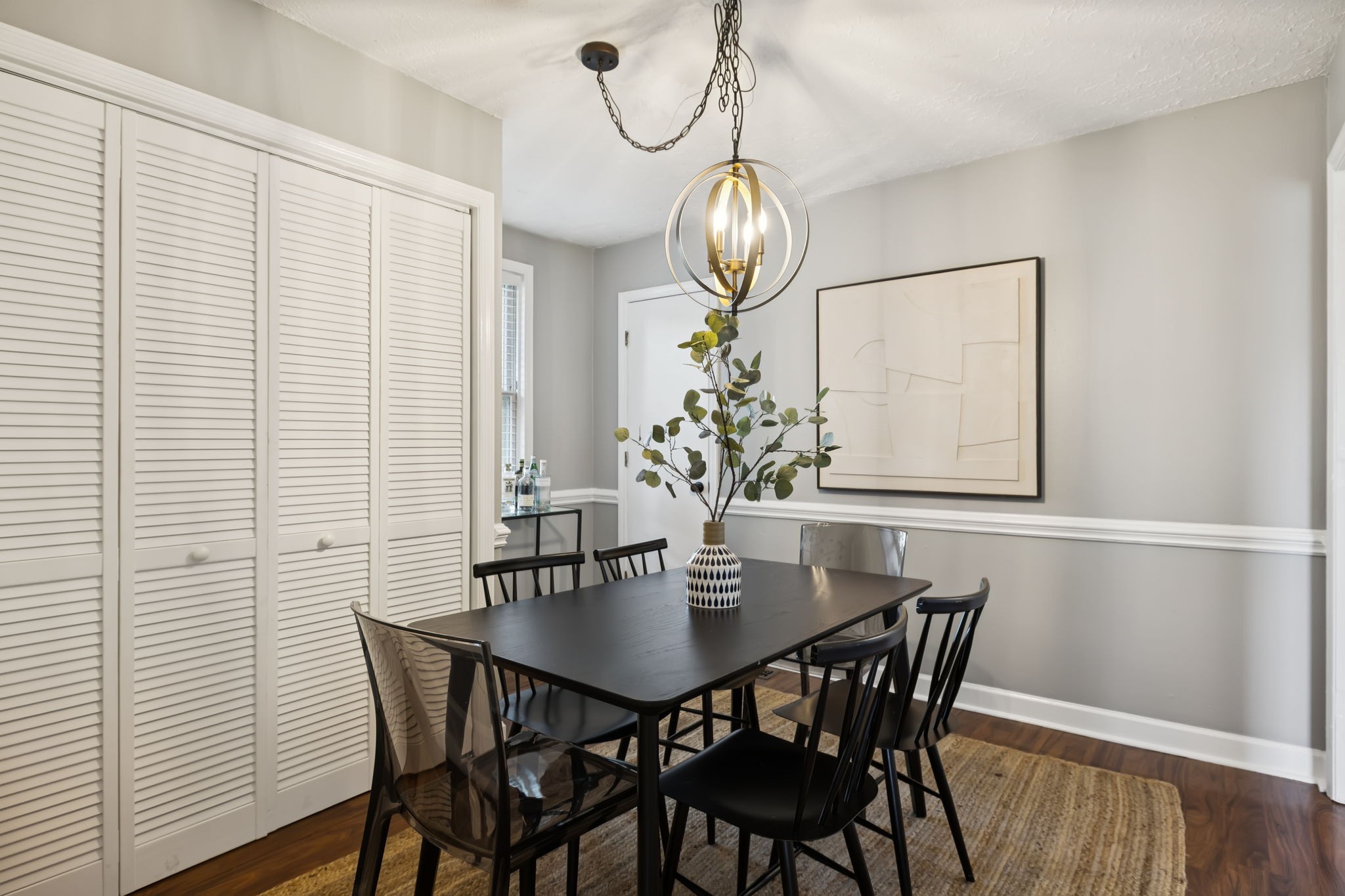 5415 Knob Road Nashville, TN 37209 - Photo 11 of 28 a view of a dining room with furniture and wooden floor