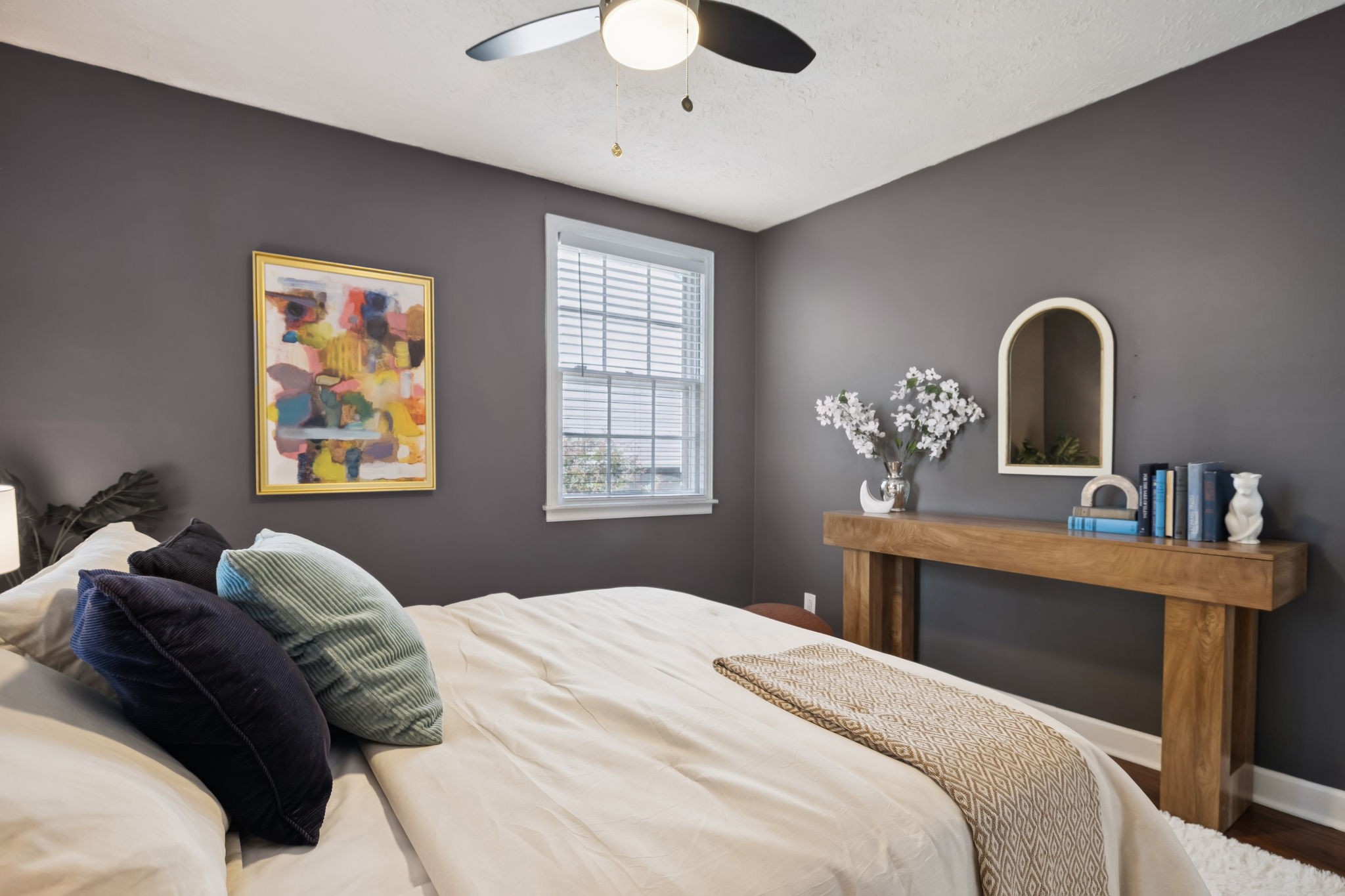 5415 Knob Road Nashville, TN 37209 - Photo 16 of 28 a bedroom with a large bed and a window