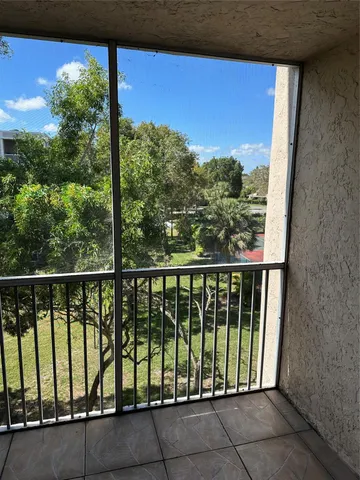 a view of a balcony