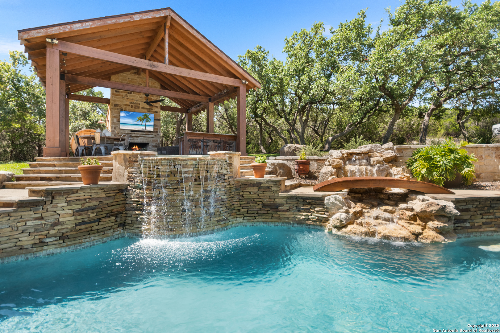 875 Shepherds Ranch Bulverde, TX 78163 - Photo 39 of 54 a front view of a house with garden