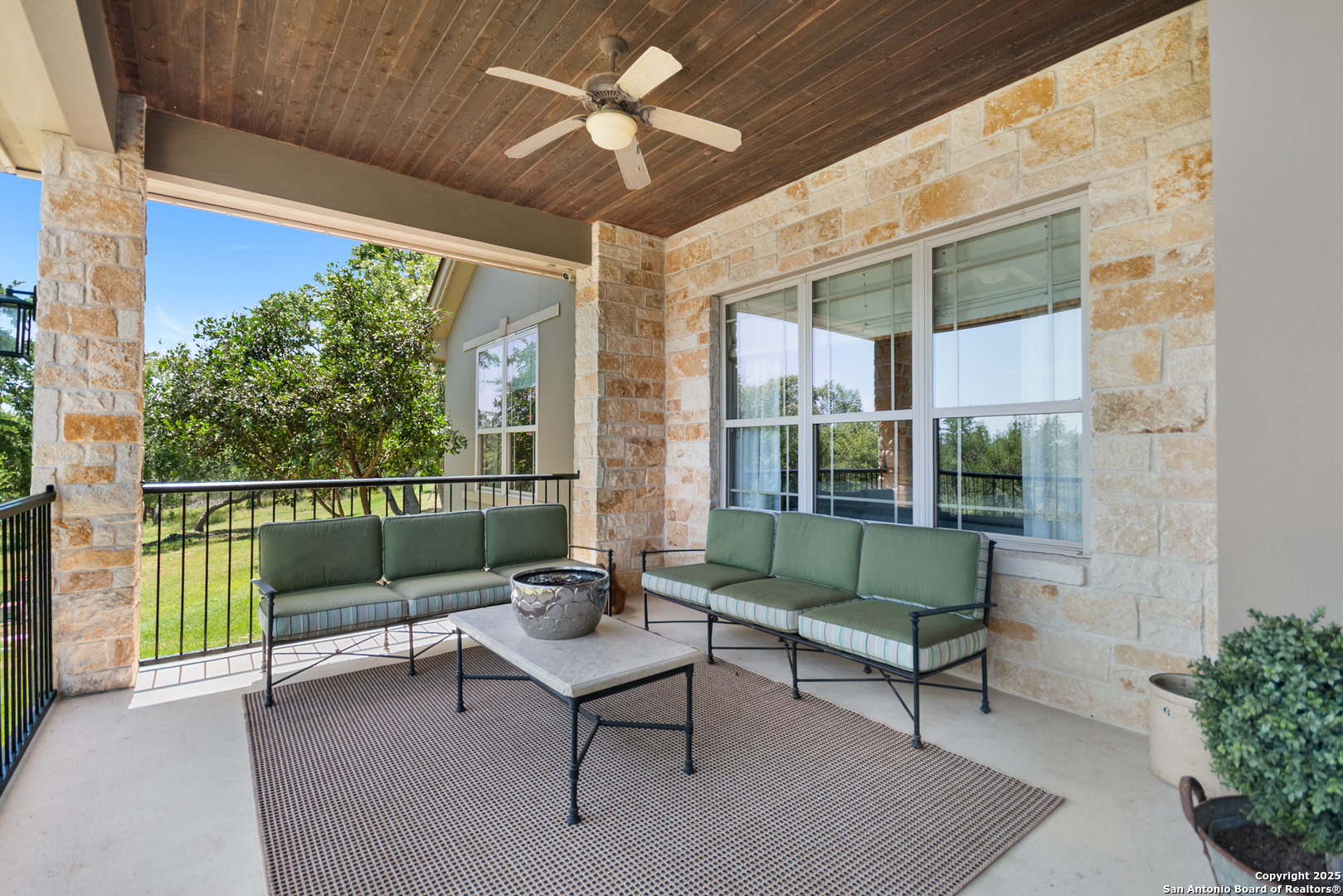 875 Shepherds Ranch Bulverde, TX 78163 - Photo 46 of 54 a outdoor living space with furniture and garden view