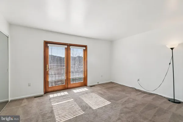 a view of an empty room