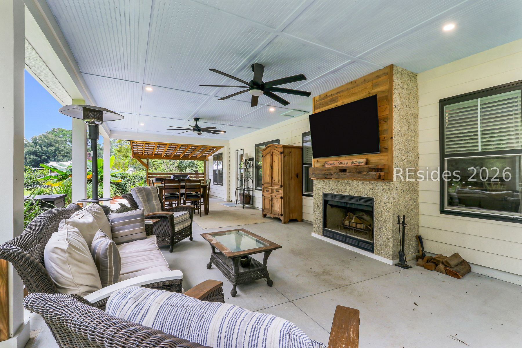 31 Pritchard Farms Road Bluffton, SC 29910 - Photo 2 of 20 Outdoor living w/wood burning fireplace