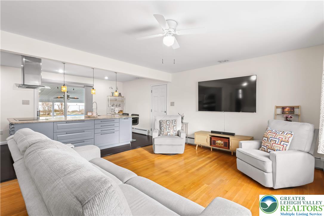 With Fresh Paint Throughout and Newly Refinshed Hardwood Floors