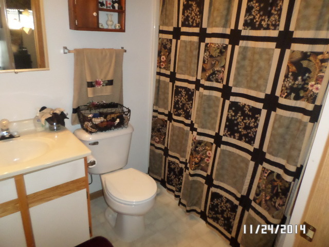 1490 Spring Brook Court, Unit 1G Round Lake Beach, IL 60073 - Photo 10 of 12 a white toilet sitting next to a bathroom sink