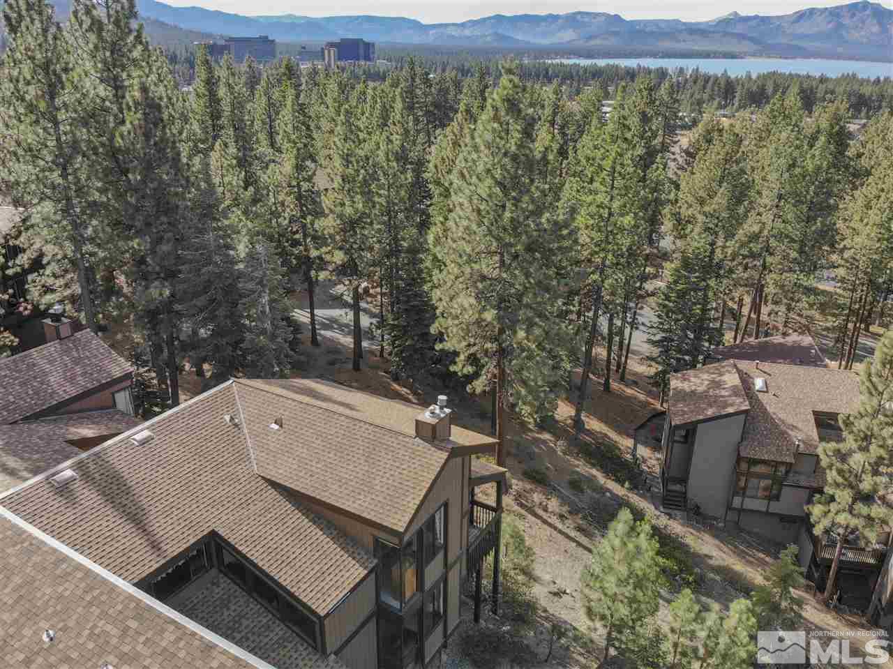 46 Chalet Stateline, NV 89449 - Photo 15 of 18 an aerial view of a house with a yard