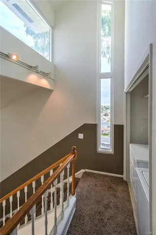 an empty room that has a window